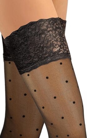 Шкарпетки-шкарпетки Sesto Senso 3 шт. для жінок, без бретелек, з візерунком, 20 DEN, мереживо, розмір M-L, набір MIX візерунків