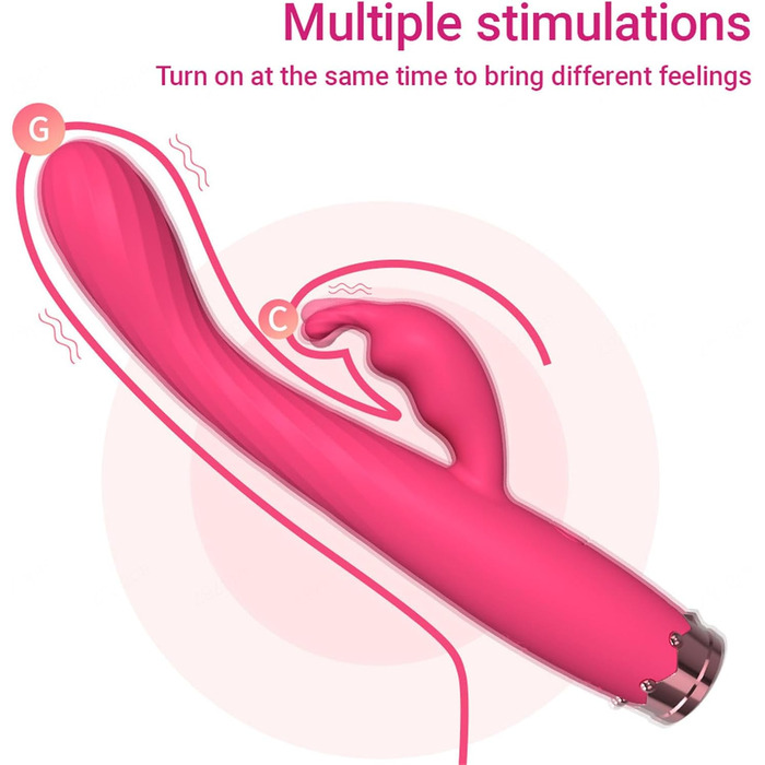 Вібратор Rabbit для жінок G-Spot, 10 режимів, синій