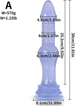 Анальний плаг Jixaxe 30 см, силікон, для розширення анусу, стимуляція G-точки, секс-іграшки для жінок та чоловіків