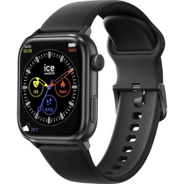 Смарт-годинник Ice-Watch ICE smart 2.0, силіконовий ремінець, дисплей 1,96 дюйма, чорний