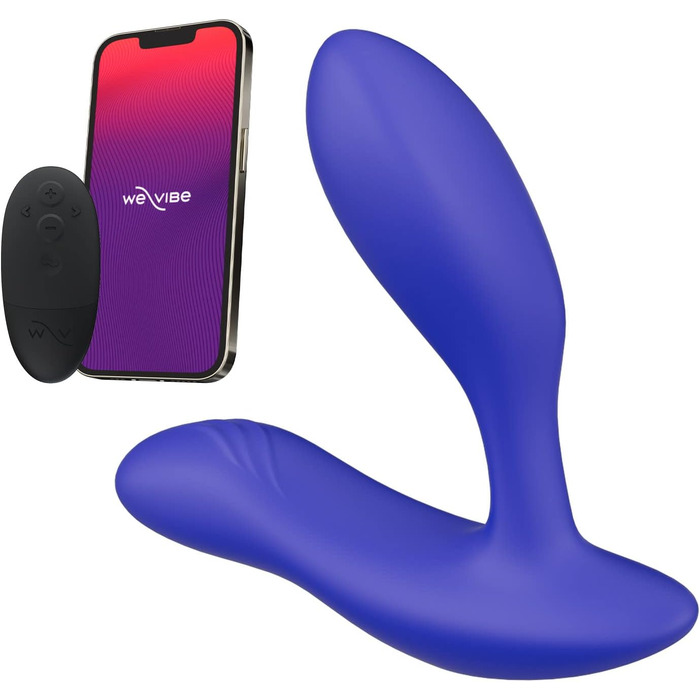 We-Vibe Vector: Масажер простати та перинеума для чоловіків - анальний секс-іграшка з пультом дистанційного керування - Bluetooth, силікон, блакитний