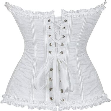Корсет Grebrafan для жінок: білий, мереживний, сексуальний, класичний (28-30)