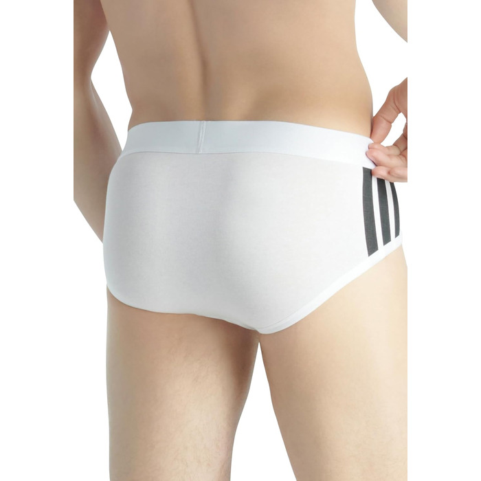 Труси чоловічі Adidas Basic 4 шт. (Білий / Чорний, M)