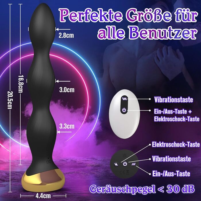 Електростимулятор для ануса, анальні кульки, ланцюжок, вібратор простати для чоловіків, іграшки для секса