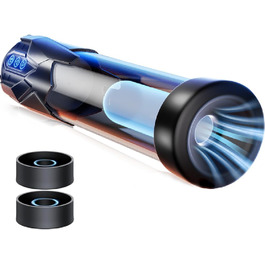 Електрична пеніс-насос Jpscor для збільшення пеніса, мастурбатор з 5 рівнями вакууму, водонепроникний (IPX6), 2 силіконові насадки