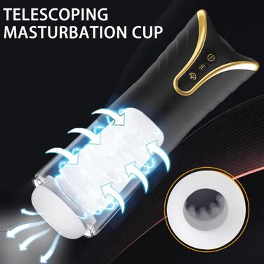 Автоматичний мастурбатор для чоловіків з 4 телескопічними режимами. Іграшка для дорослих, мастурбатор, секс-іграшка для чоловіків
