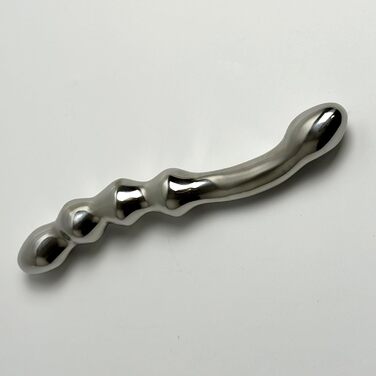 Масажер для простати YILUQIFLY G-Punkt - сталевий, з нержавіючої сталі, для дорослих, з подвійним наконечником