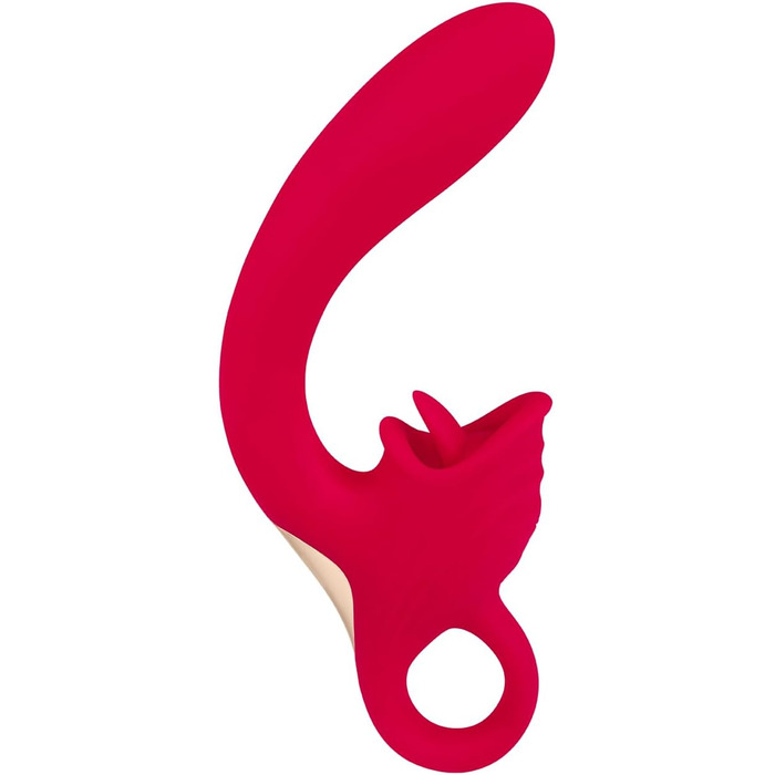 Вібратор EIS Silikon-Rabbit з масажером клітора, 21.5 см, водонепроникний (IPX7), акумуляторний, 2 мотори з 7 програмами вібрації, безпечний матеріал