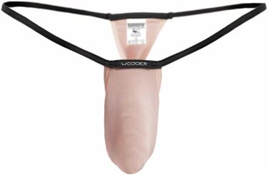 WOJOER Шорти-сліпи з декоративною смугою, плавки для пляжу та повсякденного носіння, еластичні, з підтягуванням, дизайнерський клубний одяг, виготовлено в Німеччині (L, Nude)