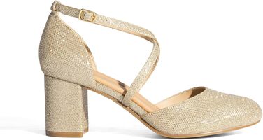 Жіночі елегантні туфлі-човники DREAM PAIRS, золотисті, комфортні, розмір 39 EU