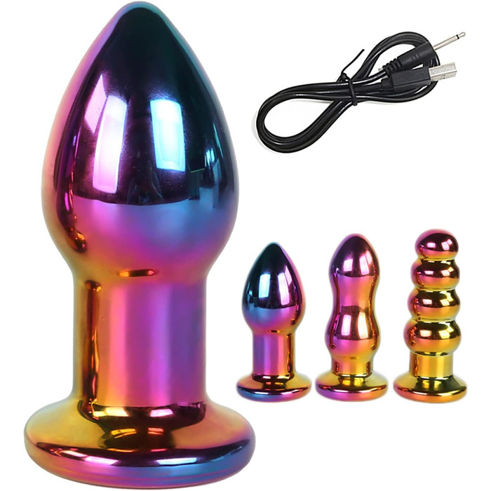 Електричний скляний анальний дildo з вібрацією ScreaAss: 3 стилі, 10 режимів, USB-зарядка