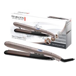Випрямляч для волосся Remington Wet2Straight Pro S7970 для вологого та сухого волосся, з датчиком вологості та LCD-дисплеєм, 140-230°C