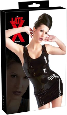 Сукня Mini з латексу чорного кольору, розмір S