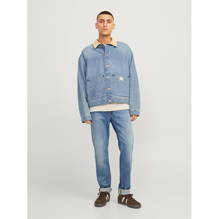 Чоловічі джинси Jack & Jones Regular Fit JJICLARK синього кольору, Denim