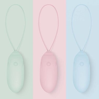 Вібраційний масажер LUV EGG з пультом дистанційного керування - для пар та новачків. 10 режимів, водонепроникний, перезаряджається, зелено-блакитний