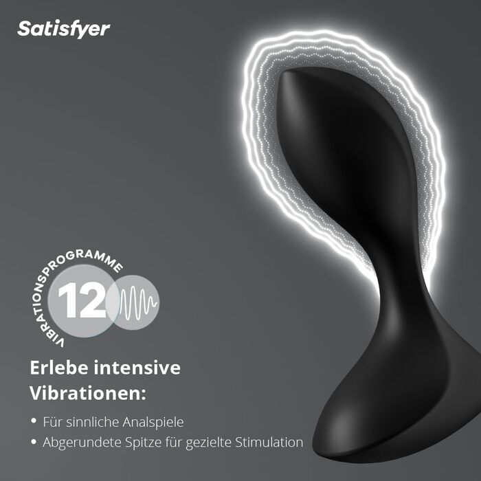 Анальні вібратори Satisfyer Backdoor Lover - чорний, універсальний розмір. Водонепроникний (IPX7), з масажем простати. Високоякісне секс-іграшка з безпечного силікону.