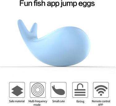 Вібратор з дистанційним керуванням та додатком, 10 режимів, для жінок, портативний, G-Spot, для пар (блакитний)