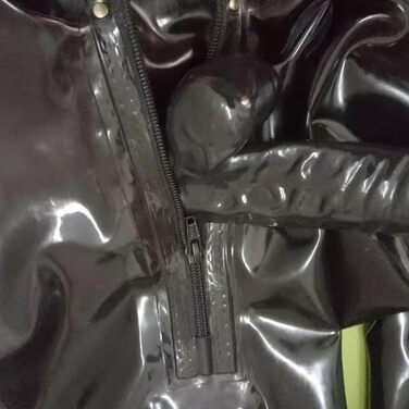 Латексний костюм для чоловіків ZWBHSH з маскою, латексна білизна, BDSM, косплей, клубний костюм