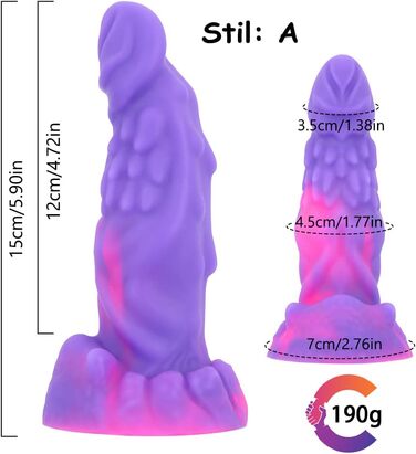 Силіконовий анальний дildo Kuaecr 5 Arten з сильним присоском для стимуляції G-точки (для жінок та чоловіків)