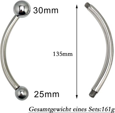 Анальний дildo з металу Doppelkopf з двома кульками, стимулятор G-точки, нержавіюча сталь