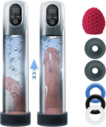 Електрична пеніс-насос Layhou 4-в-1 з автоматичним режимом та 3 кільцями для збільшення та покращення ерекції