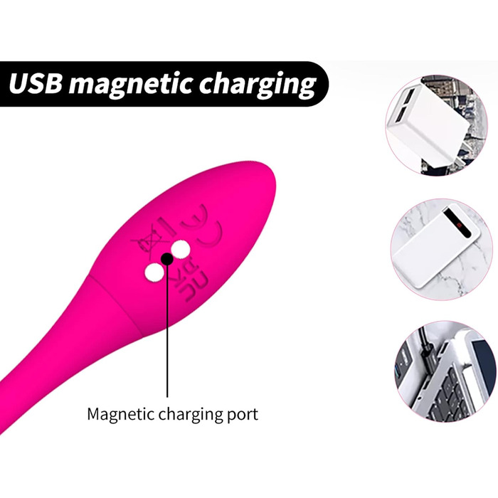 TOUNID Kugelvibrator: вібро-яйце з 9 режимами, керування через додаток, електричний стимулятор G-точки, аналплаг, для чоловіків та жінок