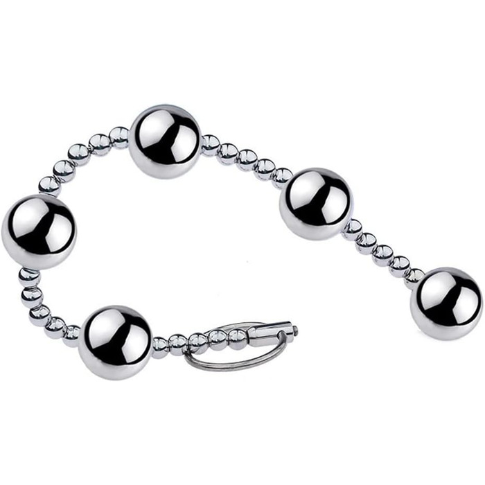 Анальні намиста з нержавіючої сталі з кільцем для булавки, анальні кульки, анальна ланцюжок, анальний плагін, металеві вагінальні кулі, сексуальні іграшки для жінок, сексуальні продукти для дорослих, 25 мм анальна ланцюжок з 5 намистин