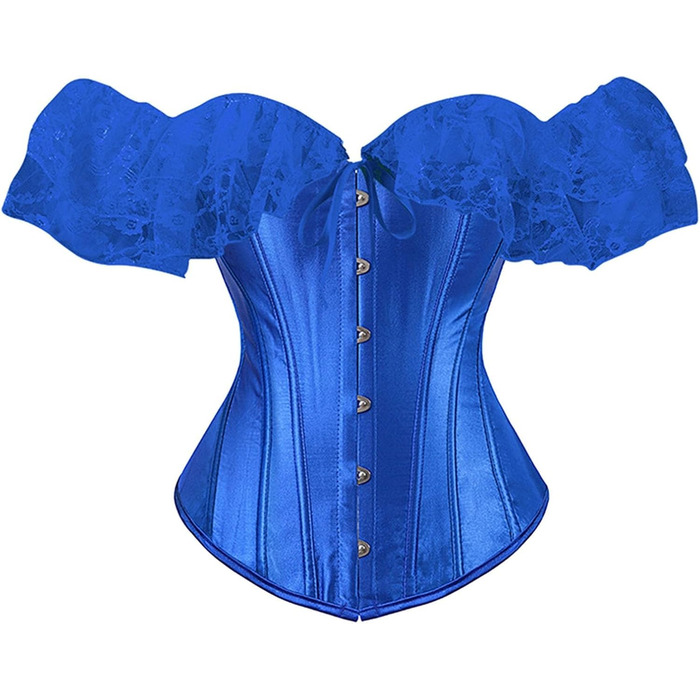 Жіночий корсет-корсетний пояс, бюстгальтер, корсетний топ, спідниця-корсет, білизна, корегуюча спідниця для повних грудей, корсетний топ великих розмірів, шнурівка, блакитний, M