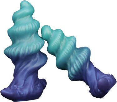 Анальний плагін Jixaxe з різьбою, великий дildo, м'який силікон, стимулятор G-точки, масаж простати, тренажер, SM-іграшка для початківців (L)