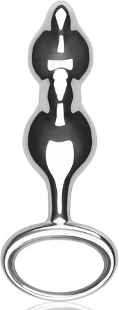 Анальний плаг SXOVO для чоловіків з металу: анальні кулі з кільцем для тяги, сталевий анальний ділдо, масажер простати, стимуляція G-точки, еротичні іграшки для пар