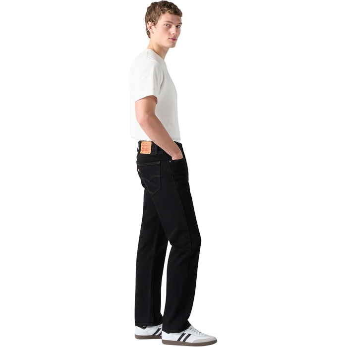 Чоловічі джинси Levi's 505 Regular Fit чорного кольору, розмір 34W/32L