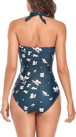 Світшот жіночий Smismivo з ефектом Push Up та воланами, темно-зелений квітковий принт, модель M