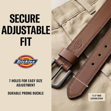 Чоловічий прогулянковий промисловий ремінь Dickies, міцний робочий пояс, колір бежевий (розмір 46 / талія 44)