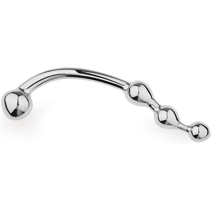 Металевий анальний плаг з подвійними кульками Tplkxurib - 4 розміри, для чоловіків та жінок