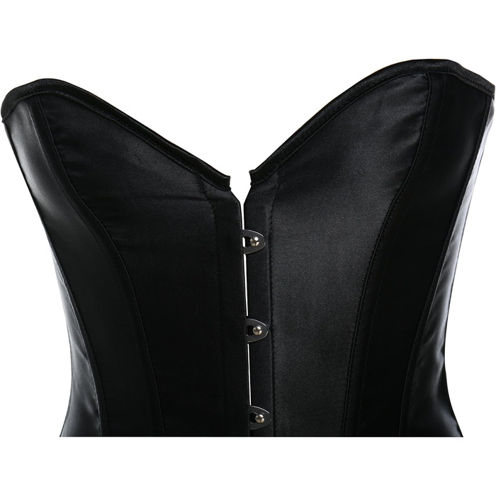 Корсет MISS MOY Donna Satin Bustino Overbust Білий (M, Чорний)