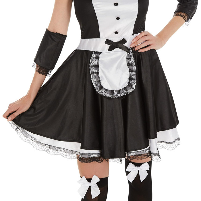 Костюм покоївки Tectake Dressforfun: сексуальний жіночий костюм з декольте, включає пов'язка, панчохи та нарукавники (XXL, № 301064)