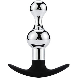 Анальний дildo з нержавіючої сталі для дорослих. Іграшки для БДСМ, анальний секс. Підходить для жінок та чоловіків.