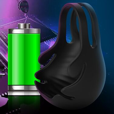 Вібруючий кільце для яєчок з 9 режимами вібрації, масажер для яєчок, пристрій для мастурбації, пульт дистанційного керування, тренажер для чоловіків та пар