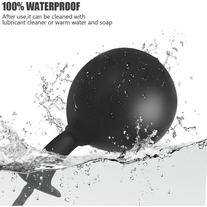 Надувний анальний плагін 15 см для жінок та чоловіків. Іграшка для вагінального розширення та масажу простати. Еротичні товари для дорослих