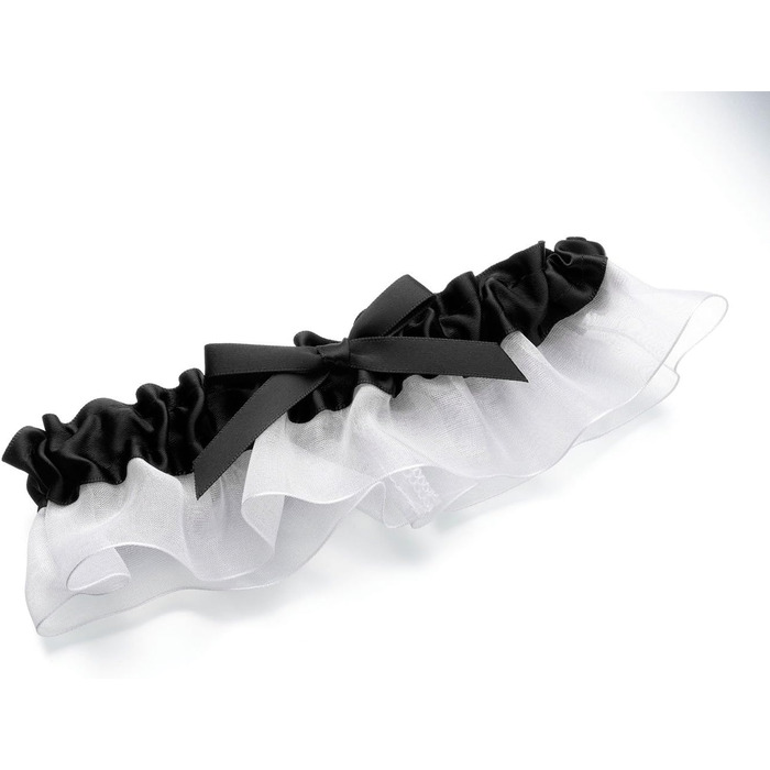 Чорний весільний галстук-стрінг Lillian Rose, сатин, для нареченої