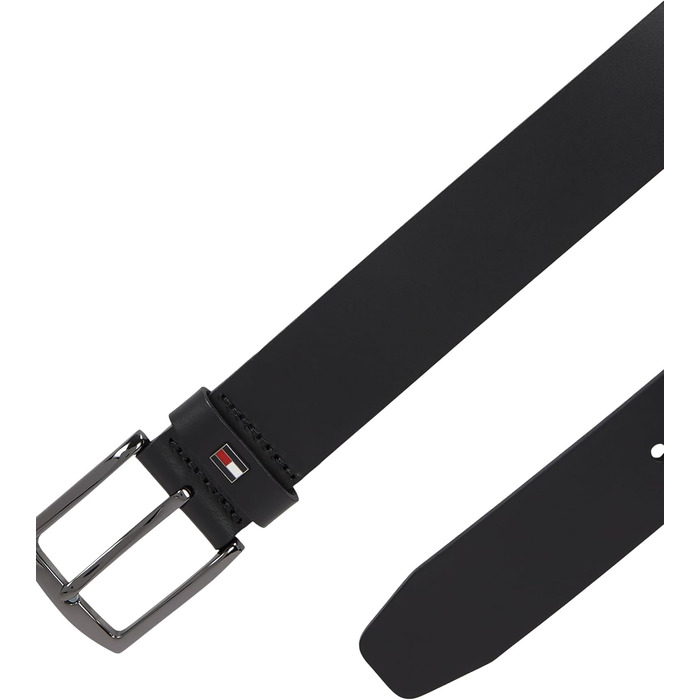 Чоловічий шкіряний ремінь Tommy Hilfiger Denton, 3.5 см, чорний, розмір 95