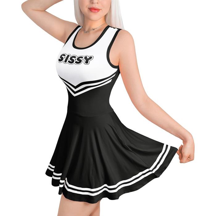 Чорний боді-міні з безрукавною конструкцією LittleForBig, XXL, для дорослих