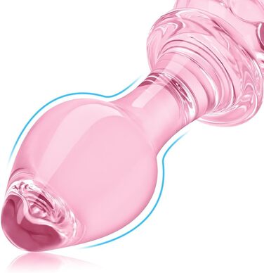 Анальні пробки FLYTAGLE 3 шт. (великий, середній, малий) зі скла для стимуляції простати, BDSM, дорослі іграшки для чоловіків, жінок, пар