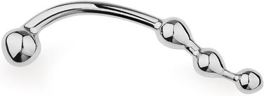 Металевий анальний плаг з подвійними кульками Tplkxurib - 4 розміри, для чоловіків та жінок