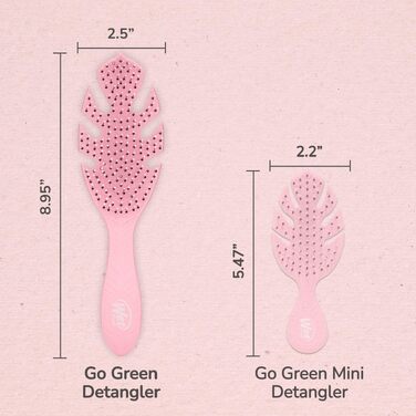 Щітка для волосся Wet Brush Go Green Detangler — екологічна розплутувальна щітка з м'якими щетинками IntelliFlex, сіра