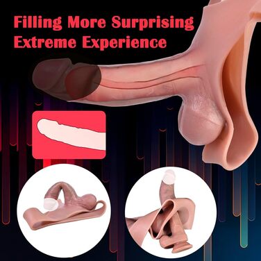 Силіконовий реалістичний презерватор-ігрушка для чоловіків, презерватор-чохли з вигином, презерватори-чохли з вигином, 5 стилів, збільшувач пеніса, сексуальна іграшка для чоловіків (8505)