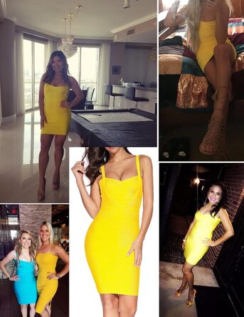 Жовте боді-плаття Meilun з тканини Rayon, без рукавів, розмір XL