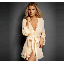 Сукня-комбінезон жіноча, мереживна, прозора, кольору персика, XL. Сексуальна піжама, ніжна сукня-балахон, спідня білизна