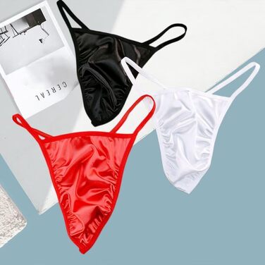 Чоловічі танга Faringoto з атласу, T-подібний низ, дизайн Gay-Sissy, танга для чоловіків L, 6 кольорів + синій