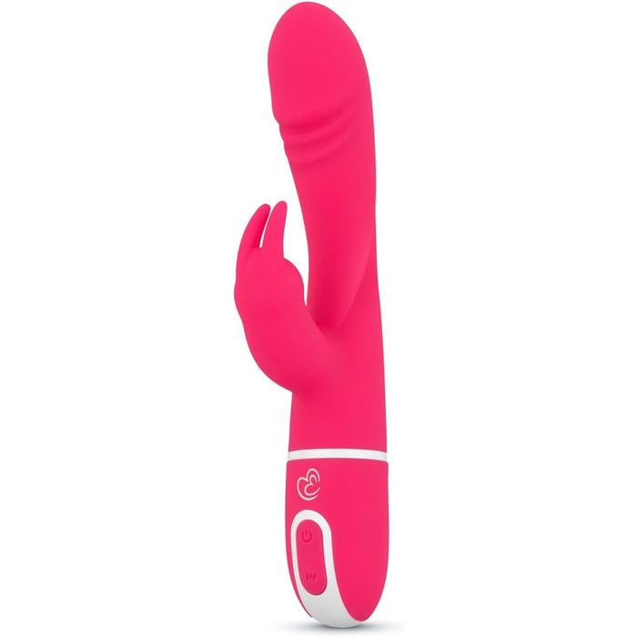 Вібратор Rabbit, подвійна стимуляція, 10 режимів вібрації - Рожевий